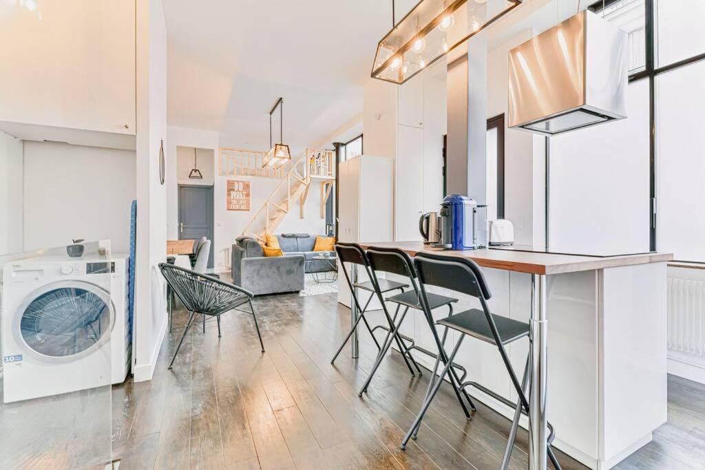 Renovated Design Apartment In Montparnasse Paris Exteriör bild