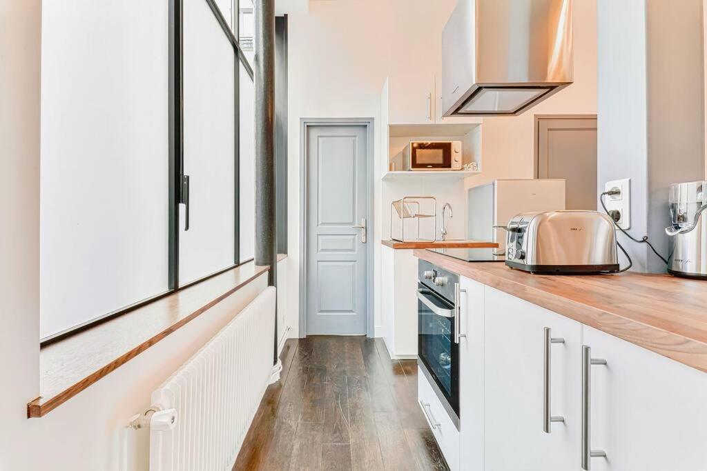 Renovated Design Apartment In Montparnasse Paris Exteriör bild